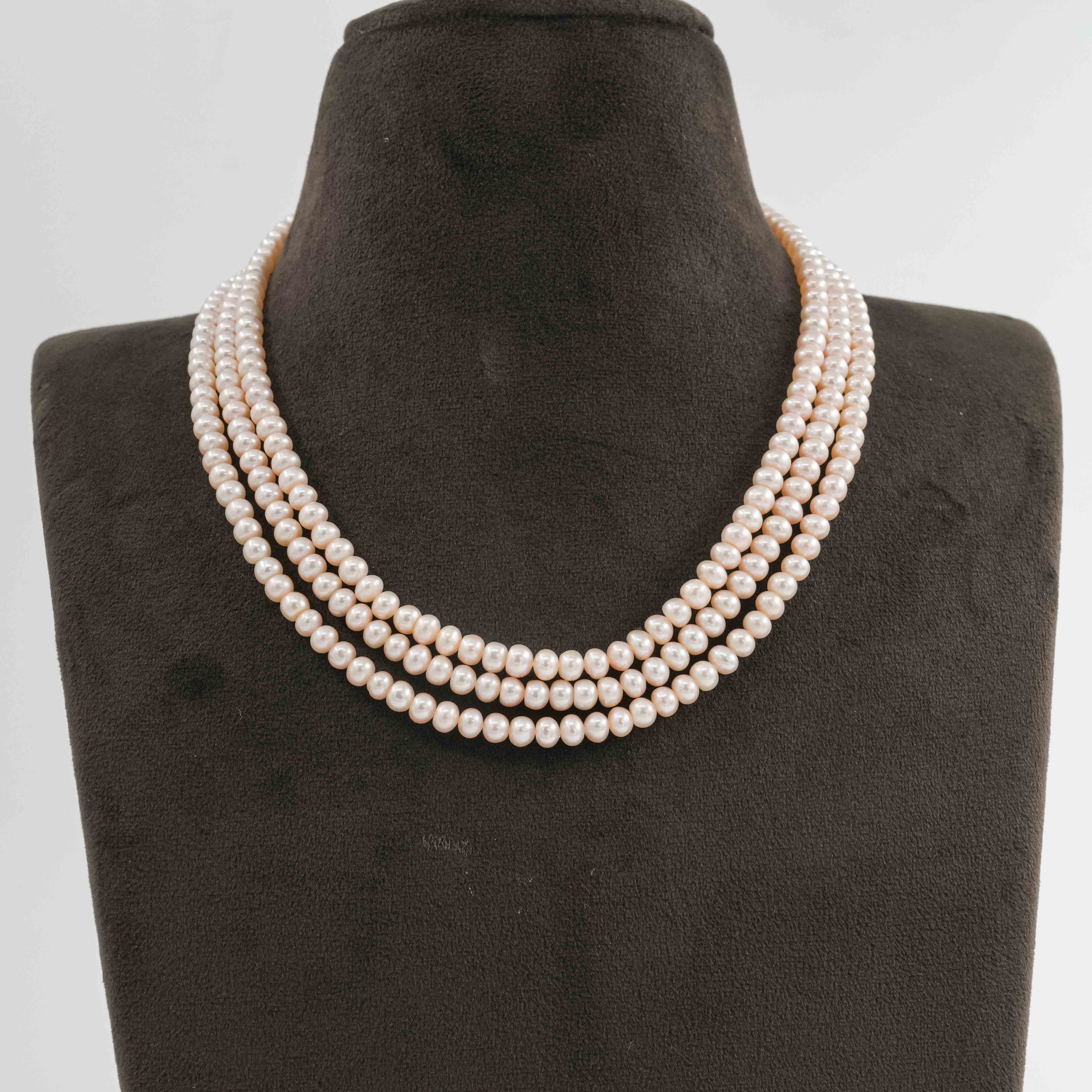 Flat Three Layered Necklace
